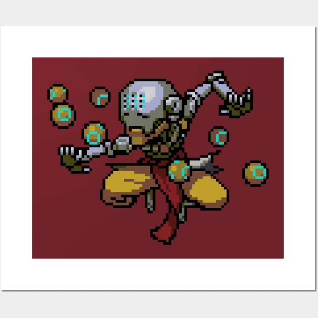 Overwatch - 16-Bit Zenyatta Wall Art by wyckedguitarist